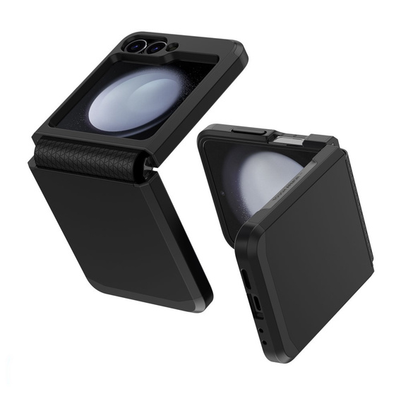 Husa blindată pentru Samsung Galaxy Z Flip7 FE / Z Flip6, Armorl Shockproof, negru