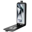 Cu clapetă pentru Samsung Galaxy S25 Ultra, Flip, negru