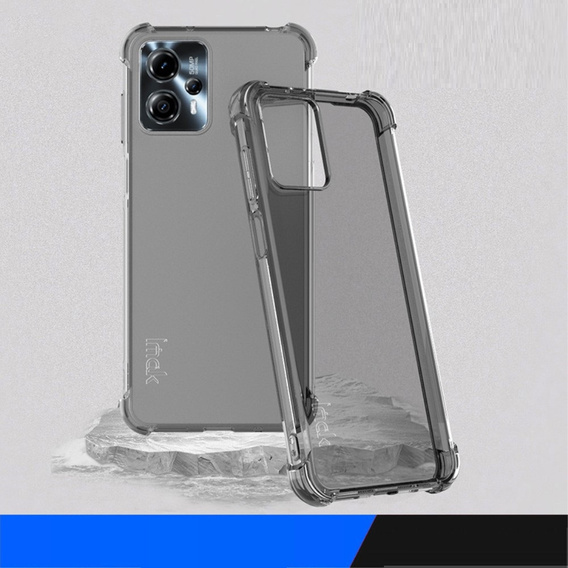 IMAK Huse pentru Motorola Moto G13 4G / G23 4G, Dropproof, transparent / negru