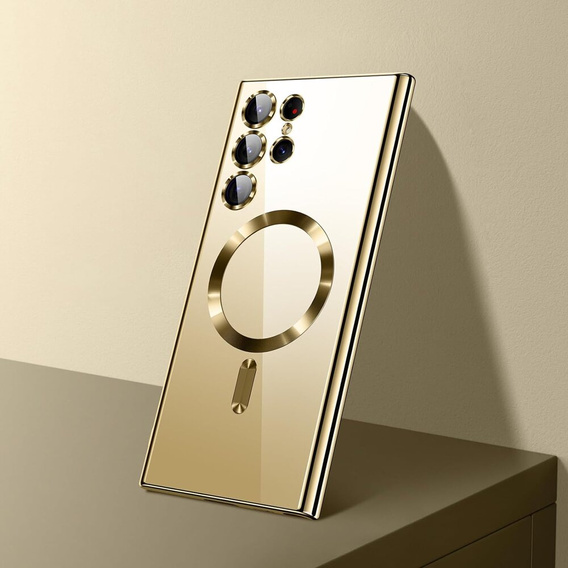 Huse pentru Samsung Galaxy S23 Ultra, MagSafe Hybrid, de aur