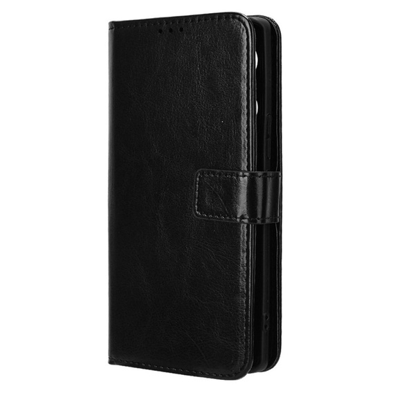 Cu clapetă pentru Infinix Note 40 Pro Plus, Crazy Horse Wallet, negru