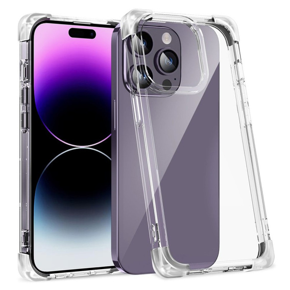 Husă pentru iPhone 14 Pro Max, ERBORD CornerShield, transparentă
