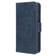 Cu clapetă pentru Xiaomi Redmi 13C / Poco C65, Card Slot, albastru