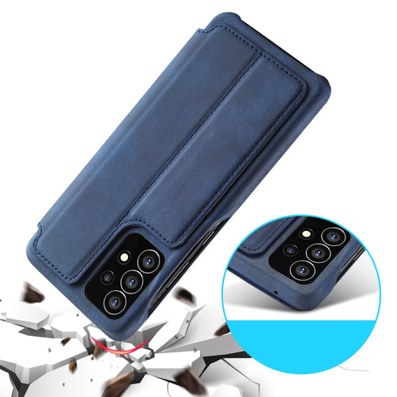 Cu clapetă pentru Samsung Galaxy A53 5G, LC.IMEEKE, albastru