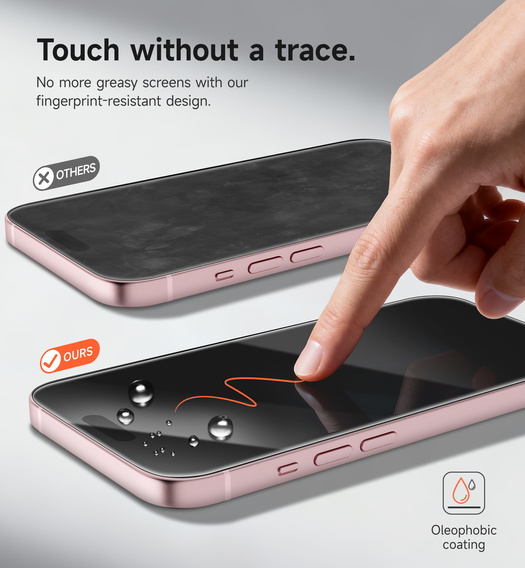 2x sticlă temperată SURITCH pentru iPhone 16 / 15