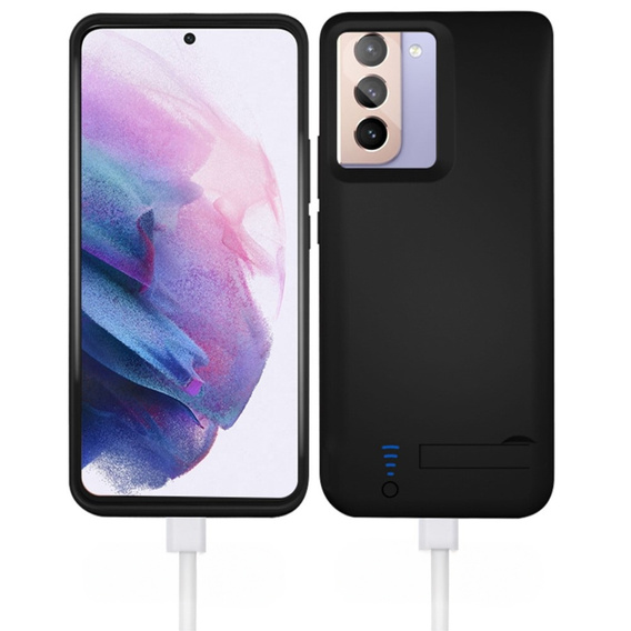 Husă cu baterie de 4800mAh pentru Samsung Galaxy S22, negru