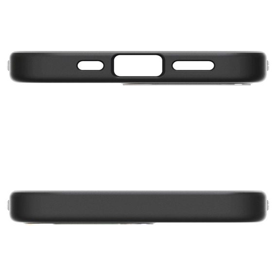 Carcasa Spigen pentru iPhone 16E, Enzo Aramid MagSafe, negru carbon + 9H Tempered Glass
