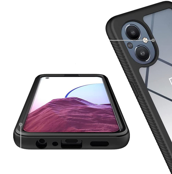 Carcasă pentru Oppo Reno7 Lite, Shockproof, cu folie, albastru