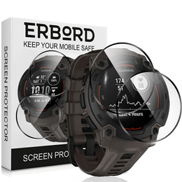 2x ERBORD Hybrid Glass pentru Garmin Instinct E 45mm