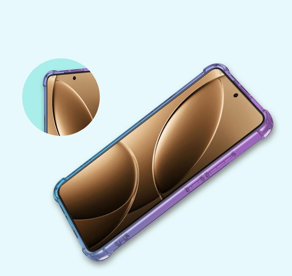 Husa pentru Xiaomi Poco F7 Pro, Gradient Dropproof, Violet / albastru