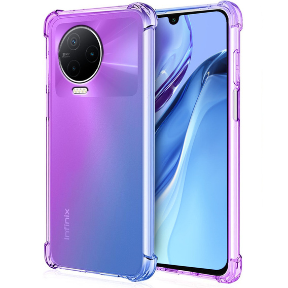 Husa pentru Infinix Note 12 2023, Gradient Dropproof, Violet / albastru