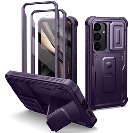 Husă blindată pentru Samsung Galaxy S25, Dexnor Full Body (Two Frames), violet