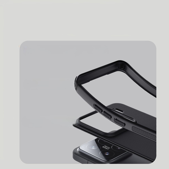 Husa NILLKIN pentru Xiaomi 15, Frosted Shield, pentru MagSafe, negru