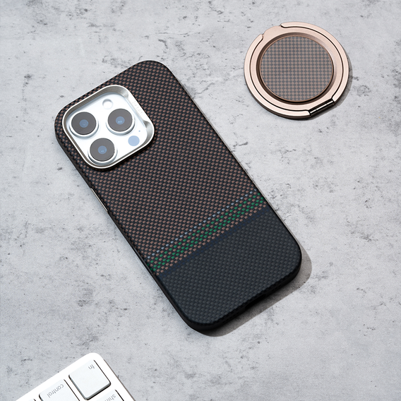 BENKS Kevlar Magnetic Armor Pro Prestige 600D Y065 carcasă pentru MagSafe cu buton activ pentru iPhone 16 Pro