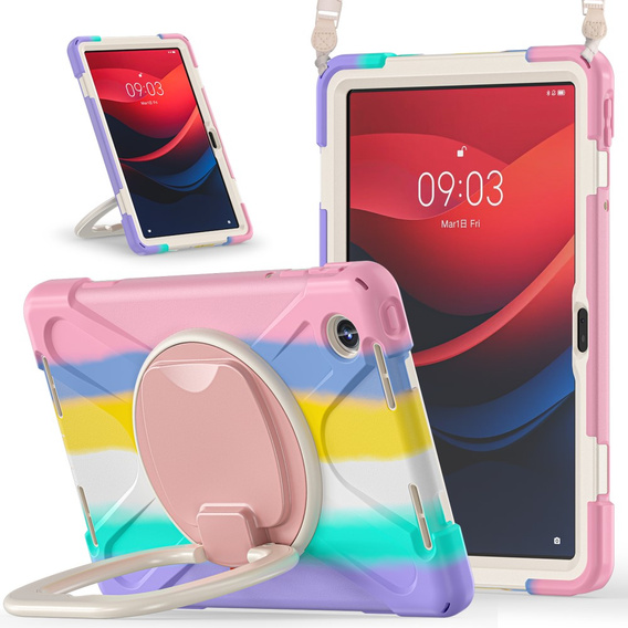 Husă pentru copii pentru Lenovo Tab M11, blindată cu curea, multicolor