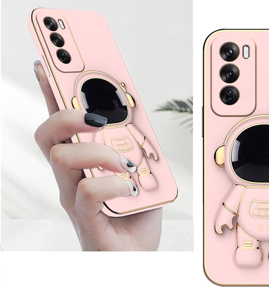 Huse pentru Oppo Reno 12 Pro, Astronaut, roz