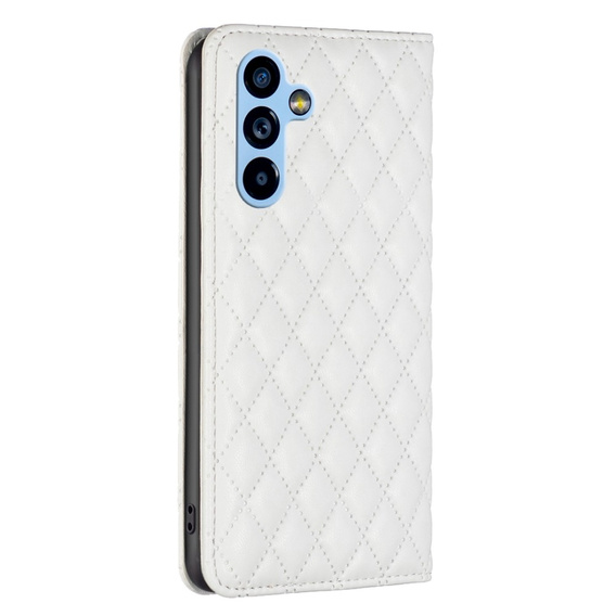 Cu clapetă pentru Samsung Galaxy A54 5G, Wallet, BINFEN COLOR, alb