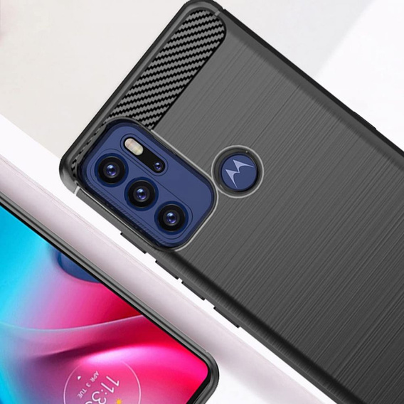 Huse pentru Motorola Moto G60S, Carbon, negru