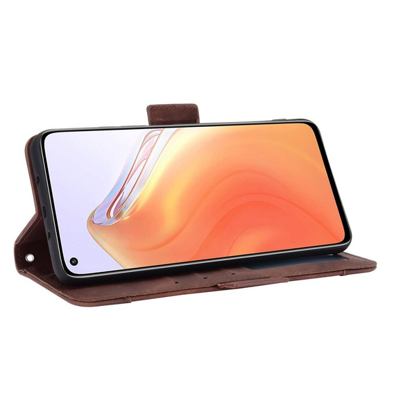 Cu clapetă pentru Xiaomi Mi 10T 5G/10T Pro 5G, Card Slot, maro