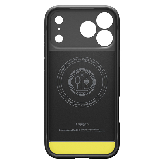 Carcasă Spigen Rugged Armor MagSafe pentru iPhone 17 Pro Max, negru mat