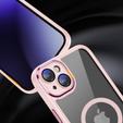 Husă pentru iPhone 15 Plus, ERBORD Impact Guard, MagSafe, roz