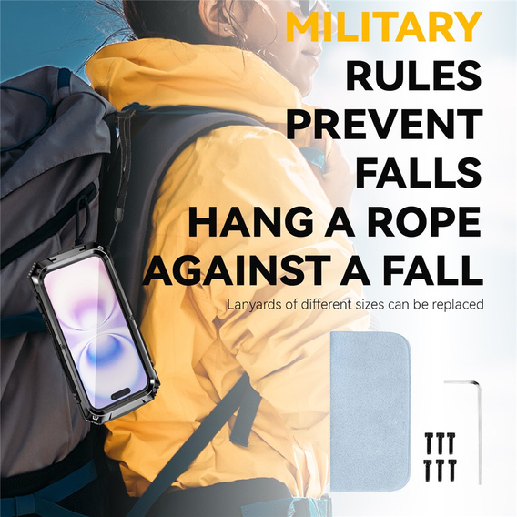Husă R-JUST cu suport și sticlă încorporată pentru iPhone 17