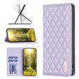 Cu clapetă pentru Samsung Galaxy A35 5G, Wallet, BINFEN COLOR, violet