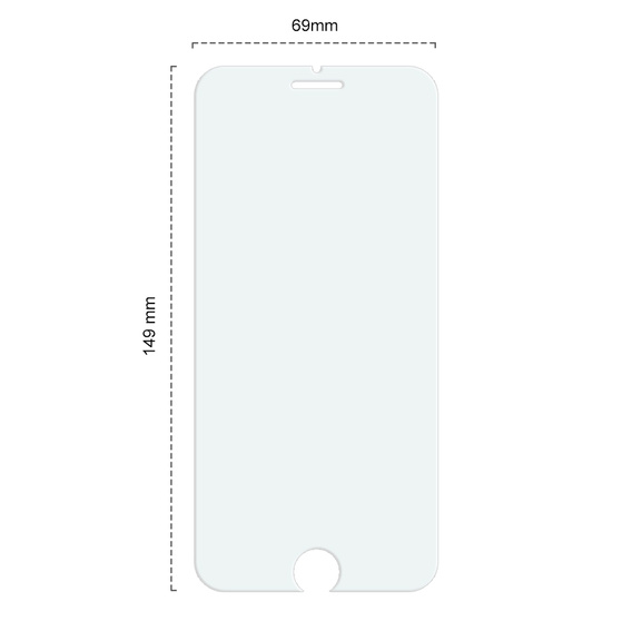 2x sticlă călită pentru iPhone 7 Plus/8 Plus, ERBORD 9H Hard Glass pe ecran