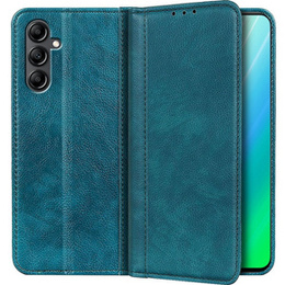 Husa cu clapetă pentru Samsung Galaxy A14 4G/5G, Split Leather, verde