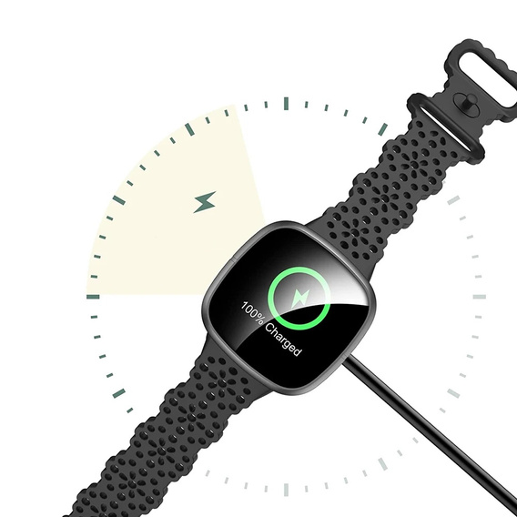 Kabel USB/ładowarka do Fitbit Versa 3 / Sense, Black