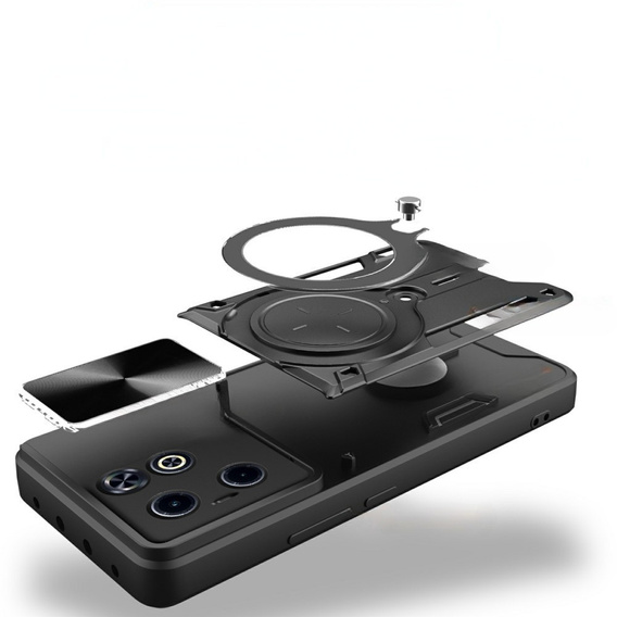 Husă blindată pentru Infinix Hot 40i, CamShield Slide, negru