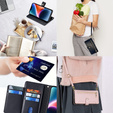 Cu clapetă pentru Xiaomi Redmi Note 13 Pro+, Wallet Zipper Pocket, negru