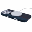 Carcasa pentru iPhone 16 Pro Max, Carbon Fiber MagSafe, negru / albastru