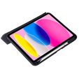 Husă pentru iPad 10.9" 2022 (10 gen.), Origami, negru