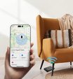 Portofel magnetic cu localizare, NFC și suport pentru iPhone 16 Pro