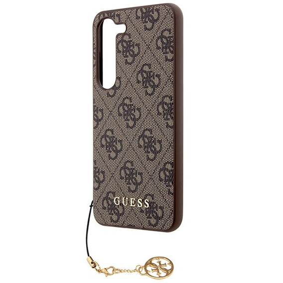 GUESS Huse pentru Samsung Galaxy A55, 4G Charms Collection Hardcase, maro