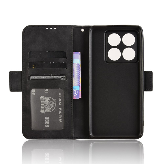 Cu clapetă pentru Xiaomi 14T, Card Slot, negru