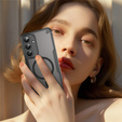 Husă blindată pentru Samsung Galaxy S25 FE, pentru MagSafe, negru mat