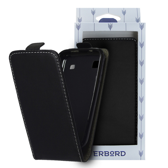 Cu clapetă pentru Samsung Galaxy S i9000 /Plus i9001, Flip, negru
