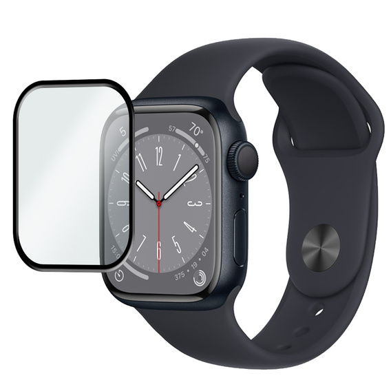 2x ERBORD Hybrid Glass pentru Apple Watch 7/8/9 41mm