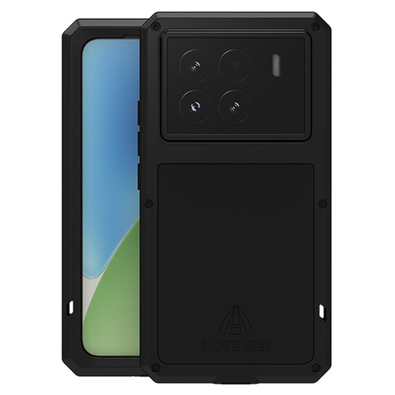Love Mei Huse pentru Xiaomi 15, armored with glass, negru