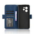 Cu clapetă pentru Realme GT 7 Pro, Card Slot, albastru închis