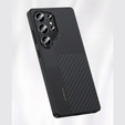 Carcasa BENKS Kevlar pentru Samsung Galaxy S25 Ultra, pentru MagSafe, Carbon Fiber, negru