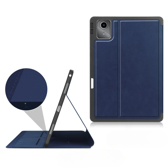 Husă pentru Lenovo Tab M11, Business Card and Pen Slot, albastru