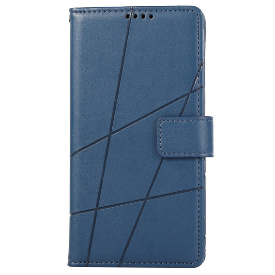 Husă cu clapetă pentru Realme 12 Pro 5G / 12 Pro+ 5G, Leather Line Wallet, albastru