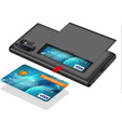 Huse pentru Samsung Galaxy Note 10+ Plus, Sliding Card Holder, negru