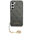 GUESS Huse pentru Samsung Galaxy A55, 4G Charms Collection Hardcase, gri