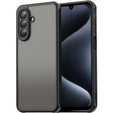 Carcasă Matt pentru Samsung Galaxy A17 5G, fumurie cu margini negre