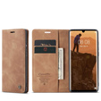 Husa CASEME pentru Huawei P30 Pro, Leather Wallet Case, maro