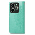 Cu clapetă pentru Infinix Hot 40i, Mandala, verde